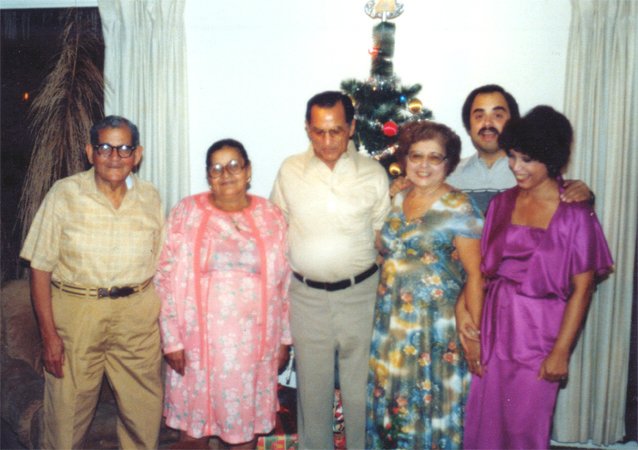 Mami, with her little brother Pablo, Sister in Law Ramonita, Nephew Charlie, Niece and Cousin